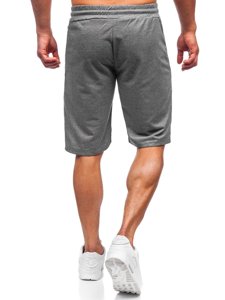 Pantaloncini corti di tuta da uomo grafite Bolf JX511