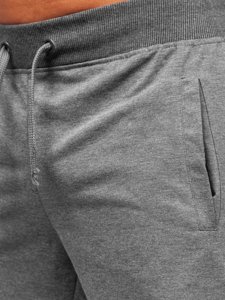 Pantaloncini corti di tuta da uomo grafite Bolf K10003