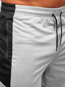 Pantaloncini corti di tuta da uomo grigi Bolf 68026