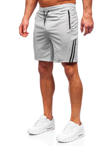 Pantaloncini corti di tuta da uomo grigi Bolf 68057