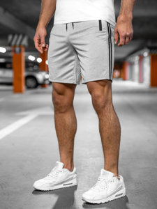 Pantaloncini corti di tuta da uomo grigi Bolf 68058A