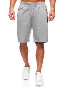 Pantaloncini corti di tuta da uomo grigi Bolf 8K292