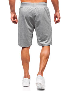 Pantaloncini corti di tuta da uomo grigi Bolf 8K292