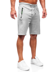 Pantaloncini corti di tuta da uomo grigi Bolf 8K296