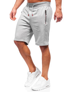 Pantaloncini corti di tuta da uomo grigi Bolf 8K298