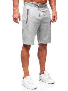 Pantaloncini corti di tuta da uomo grigi Bolf 8K298