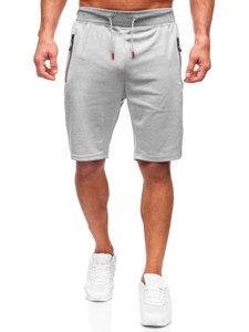 Pantaloncini corti di tuta da uomo grigi Bolf 8K298