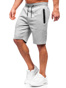 Pantaloncini corti di tuta da uomo grigi Bolf 8K935