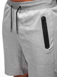 Pantaloncini corti di tuta da uomo grigi Bolf 8K935