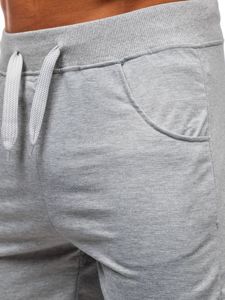 Pantaloncini corti di tuta da uomo grigi Bolf B1001