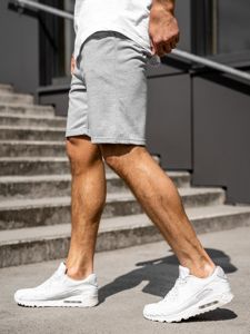 Pantaloncini corti di tuta da uomo grigi Bolf B1001