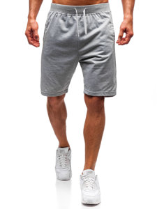 Pantaloncini corti di tuta da uomo grigi Bolf DK01