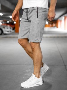 Pantaloncini corti di tuta da uomo grigi Bolf JX130