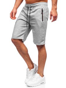 Pantaloncini corti di tuta da uomo grigi Bolf JX132