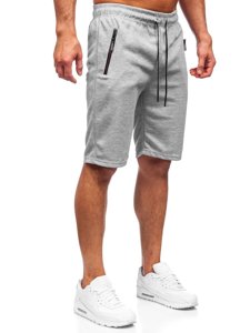 Pantaloncini corti di tuta da uomo grigi Bolf JX132