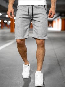 Pantaloncini corti di tuta da uomo grigi Bolf JX132