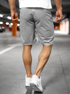 Pantaloncini corti di tuta da uomo grigi Bolf JX202