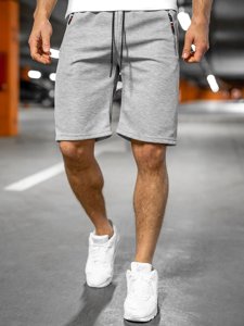 Pantaloncini corti di tuta da uomo grigi Bolf JX202