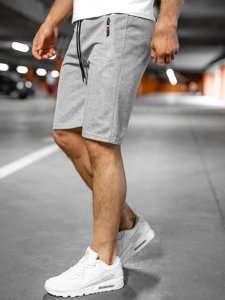 Pantaloncini corti di tuta da uomo grigi Bolf JX202