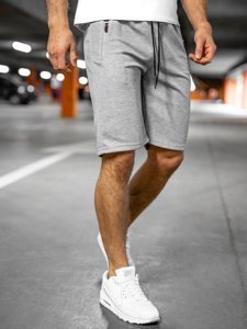 Pantaloncini corti di tuta da uomo grigi Bolf JX202