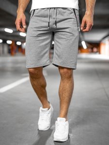 Pantaloncini corti di tuta da uomo grigi Bolf JX505