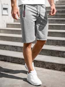 Pantaloncini corti di tuta da uomo grigi Bolf JX511