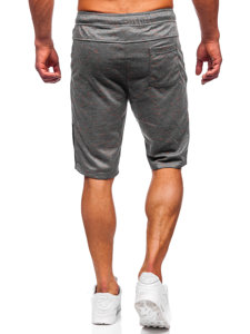 Pantaloncini corti di tuta da uomo grigio scuri Bolf Q3859