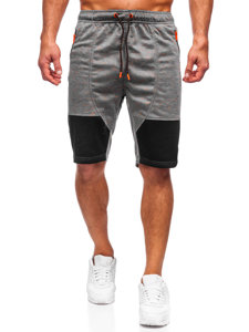 Pantaloncini corti di tuta da uomo grigio scuri Bolf Q3859