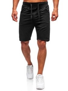 Pantaloncini corti di tuta da uomo neri Bolf B1001