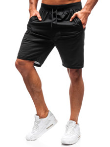 Pantaloncini corti di tuta da uomo neri Bolf DK01