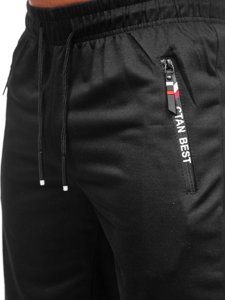 Pantaloncini corti di tuta da uomo neri Bolf JX503