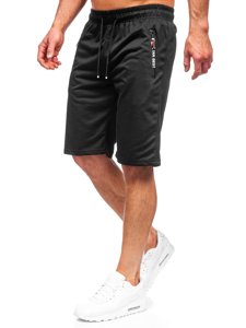 Pantaloncini corti di tuta da uomo neri Bolf JX503