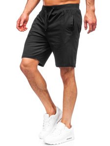 Pantaloncini corti di tuta da uomo neri Bolf K10003