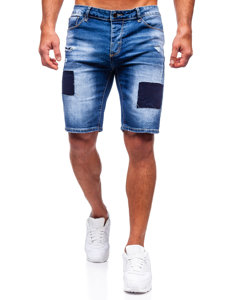 Pantaloncini corti in jeans da uomo azzurri Bolf MP0037B