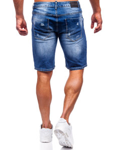 Pantaloncini corti in jeans da uomo azzurri Bolf MP0037B