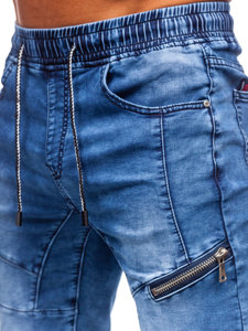 Pantaloncini corti in jeans da uomo blu Bolf KG3600-3