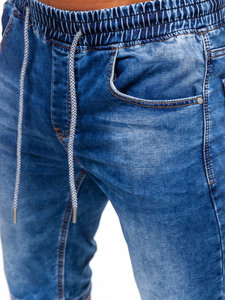 Pantaloncini corti in jeans da uomo blu Bolf KR1505