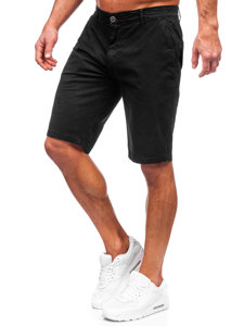 Pantaloncini corti in tessuto da uomo neri Bolf JX7511