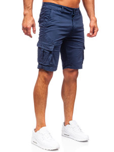 Pantaloncini corti tipo cargo da uomo blu Bolf YF2225