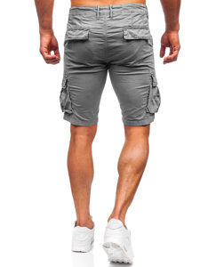 Pantaloncini corti tipo cargo da uomo grigi Bolf YF2221