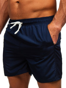 Pantaloncini da bagno da uomo blu Bolf XL019