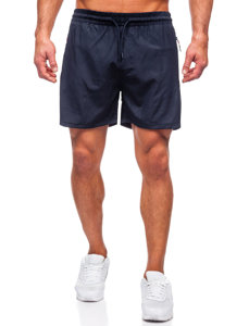 Pantaloncini da bagno da uomo blu-rossi Bolf 7713