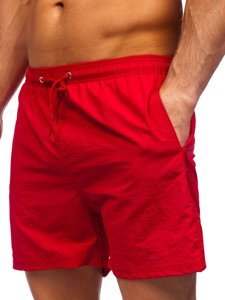 Pantaloncini da bagno da uomo bordò Bolf YW07003