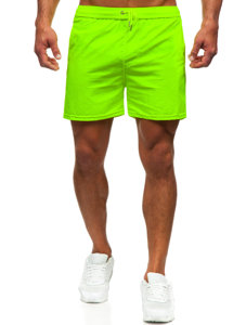 Pantaloncini da bagno da uomo giallo-fluorescenti Bolf XL018