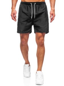 Pantaloncini da bagno da uomo neri Bolf YW02001