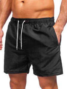 Pantaloncini da bagno da uomo neri Bolf YW02001