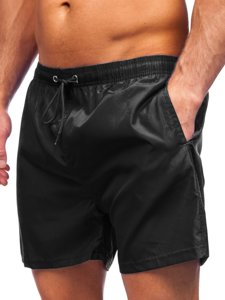 Pantaloncini da bagno da uomo neri Bolf YW02002