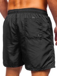 Pantaloncini da bagno da uomo neri Bolf YW07002