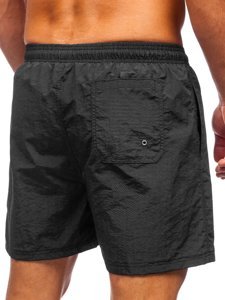 Pantaloncini da bagno da uomo neri Bolf YW07003