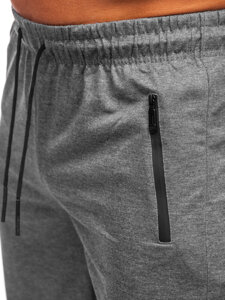 Pantaloncini da tuta da uomo grafite Bolf JX805